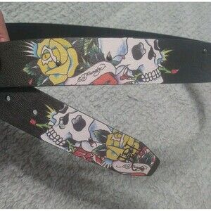 Ed Hardy Belt Sz 42 Black Nwt